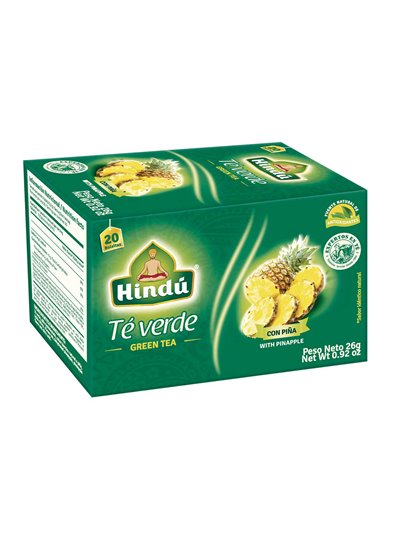 23532 - Hindu Tea Green Pineapple - 20ct - Box:  - Loc: R7