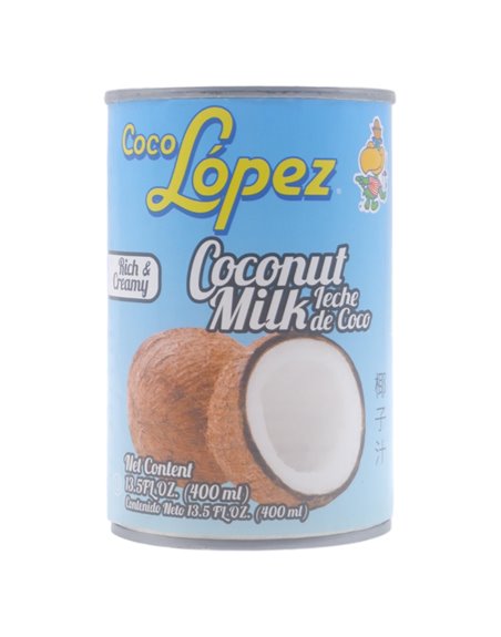 23738 - Coco Lopez Coconut Milk - 13.5fl oz. (24 Packs) - Box:  - Loc: 12M