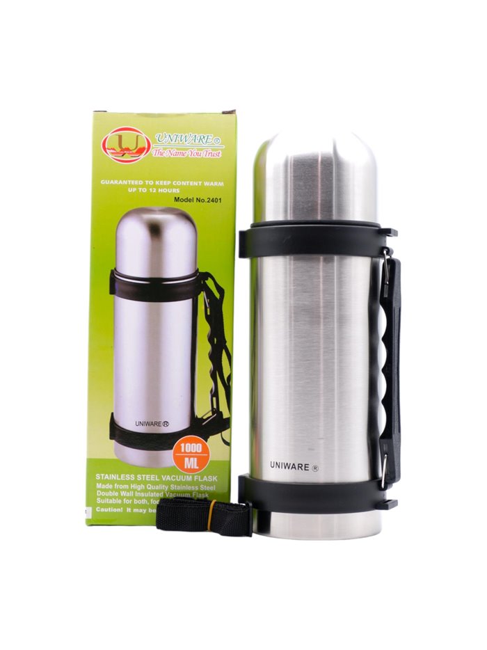 23768 - Uniware S/S Vacuum Flask 1litro - Box:  - Loc: J11