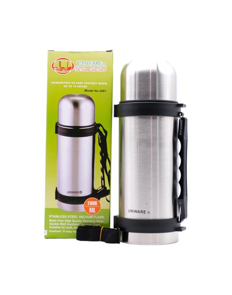23768 - Uniware S/S Vacuum Flask 1litro - Box:  - Loc: J11