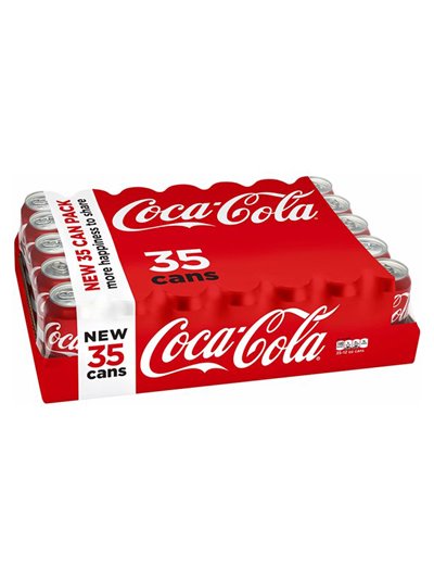 23770 - Coke ( Coca-Cola ) Can - 12 fl. oz. ( 35 Cans ) - Box:  - Loc: D4