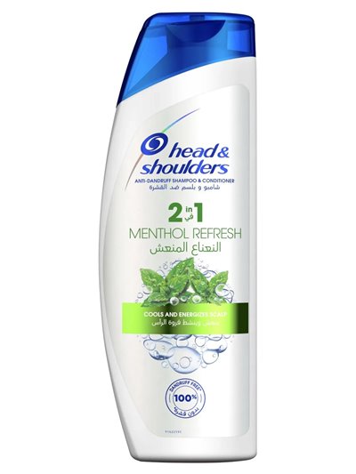 23850 - Head & Shoulder 2in1 Menthol Fresh - 13.5 fl. oz. (360ml/400ml) - Box:  - Loc: K10