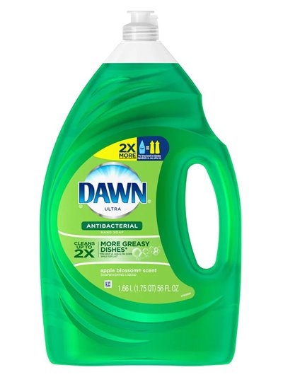 23919 - Dawn Dishwashing Liquid, Antibacterial Apple Blossom  -56 fl. oz. (Case of 8) - Box:  - Loc: D6
