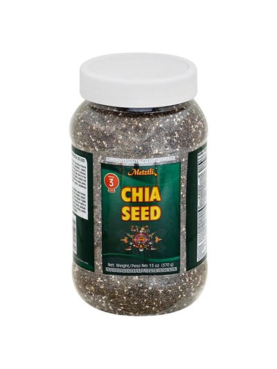 23991 - Metztli Chia Seeds Jar - 13 oz. - Box:  - Loc: R6