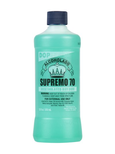 24046 - Alcoholado Supremo 70 Mentolado- 12 fl. oz. ( 350 ml ) - Box:  - Loc: I3