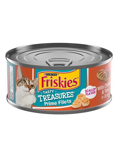 24083 - Friskies Cat Food Chicken Tuna, 5 oz. - (24 Cans) - Box:  - Loc: E13