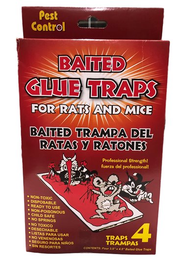 24157 - Pest Control Glue Trap - 4 Pack ( Box )
17807 - Box:  - Loc: I13