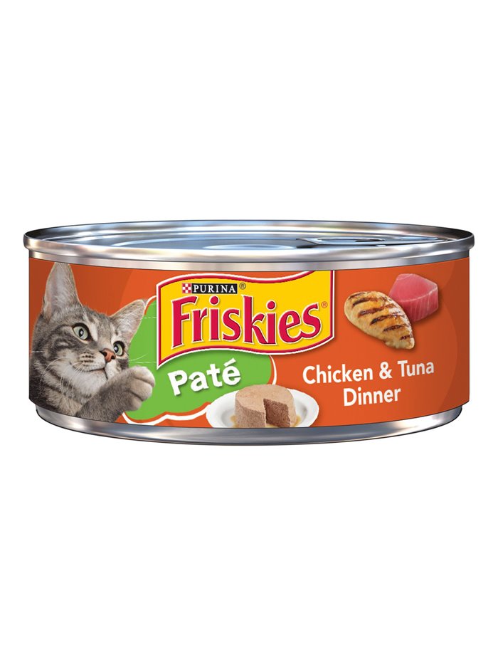 24162 - Friskies Cat Food Pate Chicken & Tuna  , 5.5 oz. - (24 Cans) - Box:  - Loc: A10