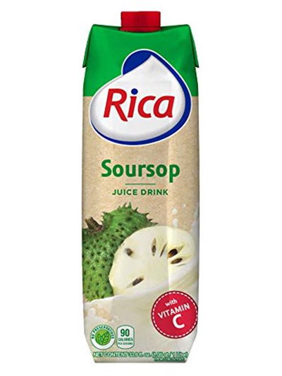 24168 - Rica Juice Soursop - 1 L. ( Pack of 12 ) - Box:  - Loc: F1