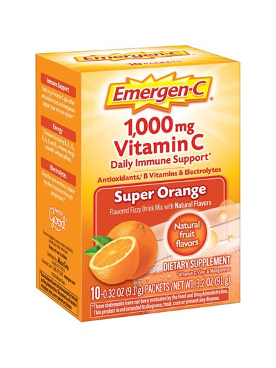 24211 - Emergen-C Vitamin C, Super Orange - 10 Bags - Box:  - Loc: F1