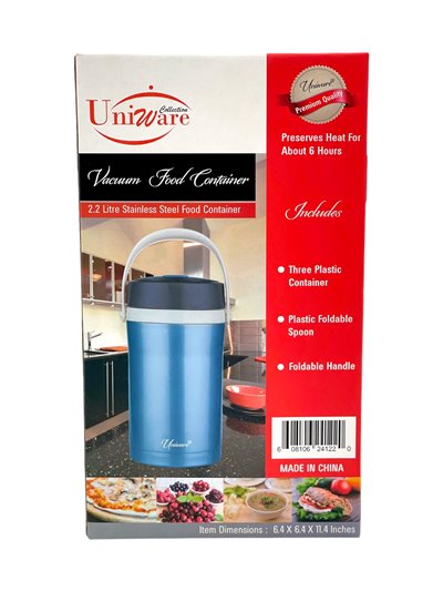 24223 - Uniware S/S Vacuum Flask 2.2lt - Box:  - Loc: J10