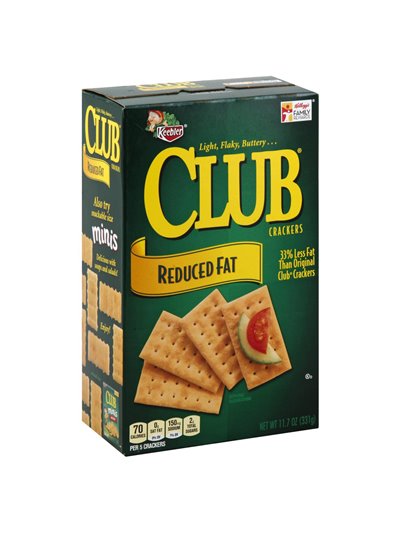24365 - Keebler Club Crackers Reduced Fat- 11.7 oz. (12 Pack) - Box:  - Loc: R5