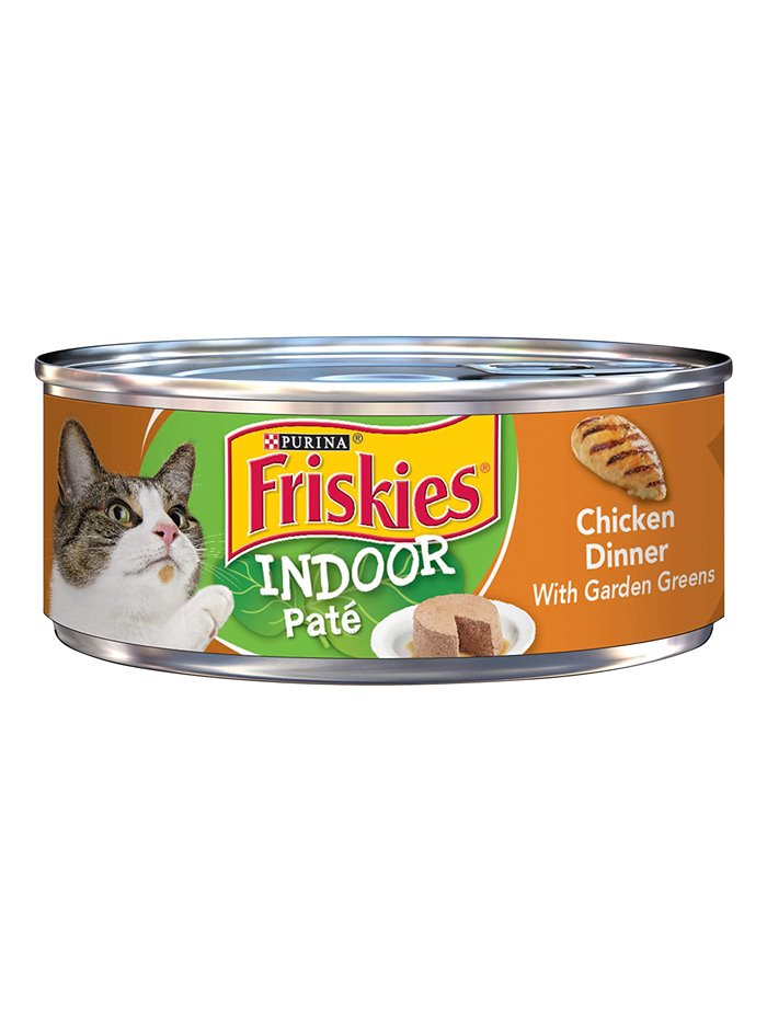 24370 - Friskies Cat Food Indoor Chicken, 5.5 oz. - (24 Cans) - Box:  - Loc: A8