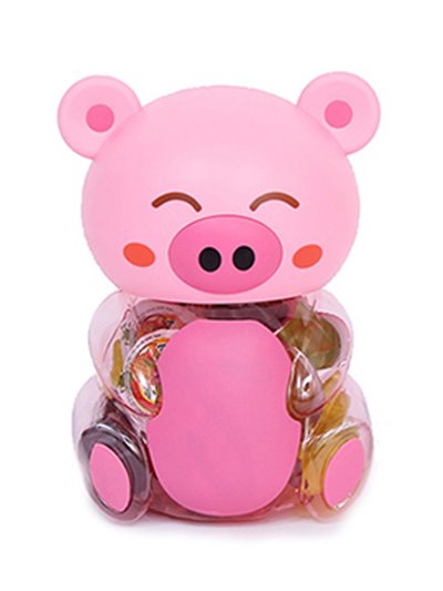 24917 - Fruity  N' Juicy Jelly Candy(Pig) Jar - 6/25.6 oz. - Box:  - Loc: 
