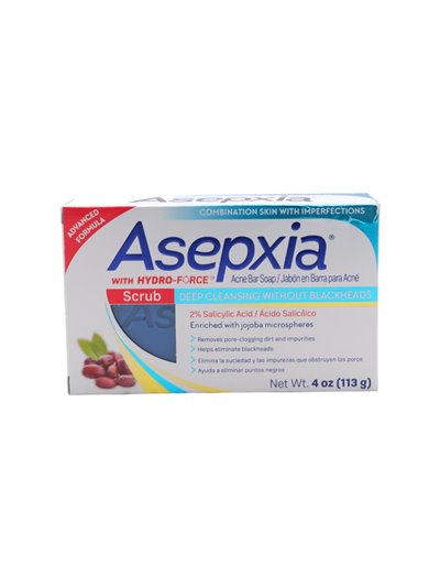 24931 - Asepxia Acne Bar Deep Cleansing - 4 oz. (113gr) - Box:  - Loc: O5