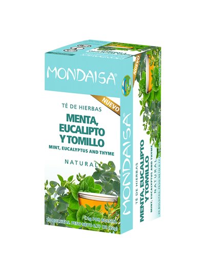 25037 - Mondaisa Mint, Eucalyptus and Thyme Tea 1.05 oz - 20 Bag - Box:  - Loc: R7
