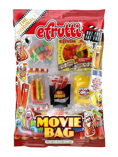 25046 - Efrutti Movie Bag Shelft Tray - 2.7 oz. ( 12 Bags ) - Box:  - Loc: L12