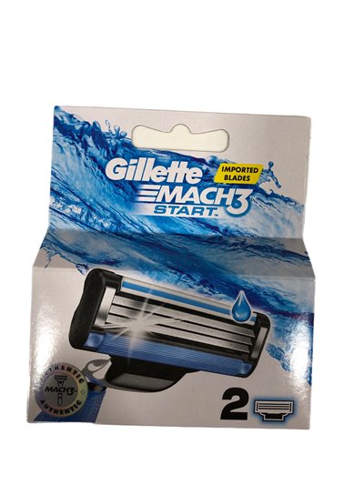 25111 - Gillette Mach3 Refill Cartridges - 2 Pack - Box:  - Loc: L0