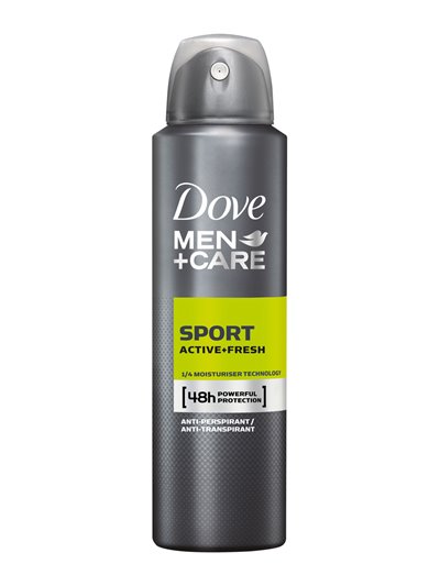 25140 - Dove Deodorant Spray, Men + Care Sport Active Fresh - 150ml - Box:  - Loc: 31M