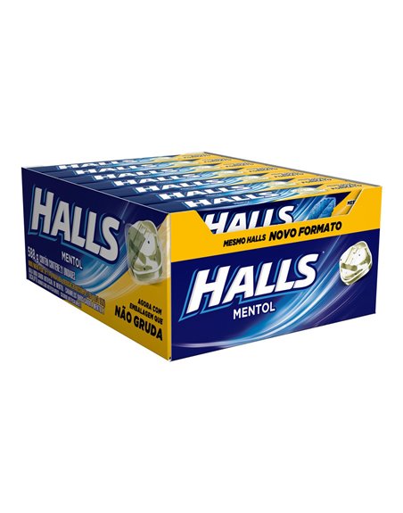 25169 - Halls Menthol Blue Mexico  - 21ct - Box:  - Loc: N1