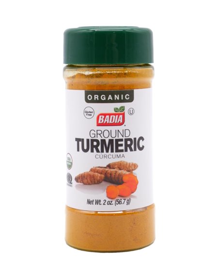 25173 - Badia Organic Turmeric Powder - 2 oz. (Pack of 8) - Box:  - Loc: S10
