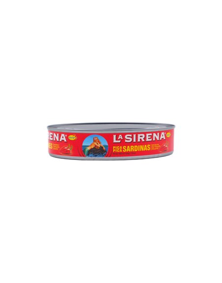 25290 - La Sirena Sardines in Spicy Tomatoe Sauce - 7.05 oz. - Box:  - Loc: M3
