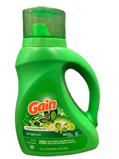 25460 - Gain Liquid Laundry Detergent, Original - 46 fl. oz. (Case of 6) (1.36 L) - Box:  - Loc: C2