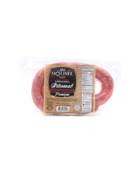 25795 - Molinel Longaniza Artesanal Premiun 9oz - Box:  - Loc: NV-12