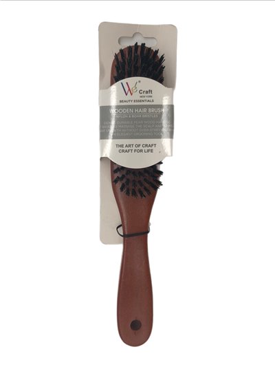 25882 - Wooden Hair Brush ( 002-371 ) - Box:  - Loc: J5