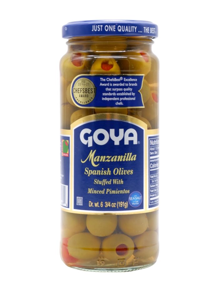 25921 - Goya Manzanilla Olives - 6.75 fl. oz. - Box:  - Loc: G12