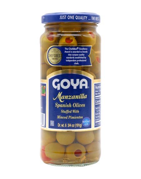 25921 - Goya Manzanilla Olives - 6.75 fl. oz. - Box:  - Loc: G12