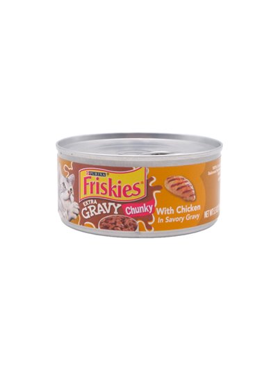 26073 - Friskies Cat Food Xtra Gravy Chunky With Chicken  , 5 oz. - (24 Cans) - Box:  - Loc: E13