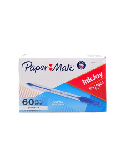 26491 - Papermate Pen, Blue - 60ct - Box:  - Loc: F1