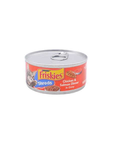 26612 - Friskies Cat Food Shreds Chicken  & Salmon  , 5.5 oz. - (24 Cans) 1310 - Box:  - Loc: A10