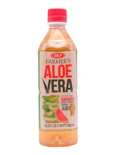 26628 - OKF Aloe Vera Drink, Watermelon - 500ml (Case of 12) - Box:  - Loc: F9