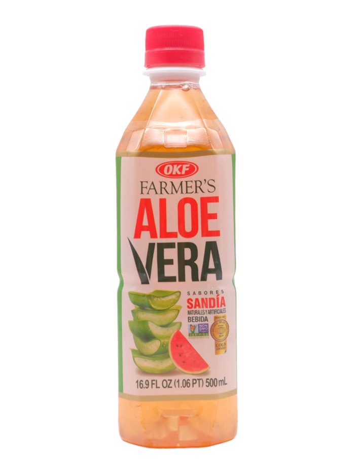 26628 - OKF Aloe Vera Drink, Watermelon - 500ml (Case of 12) - Box:  - Loc: F9
