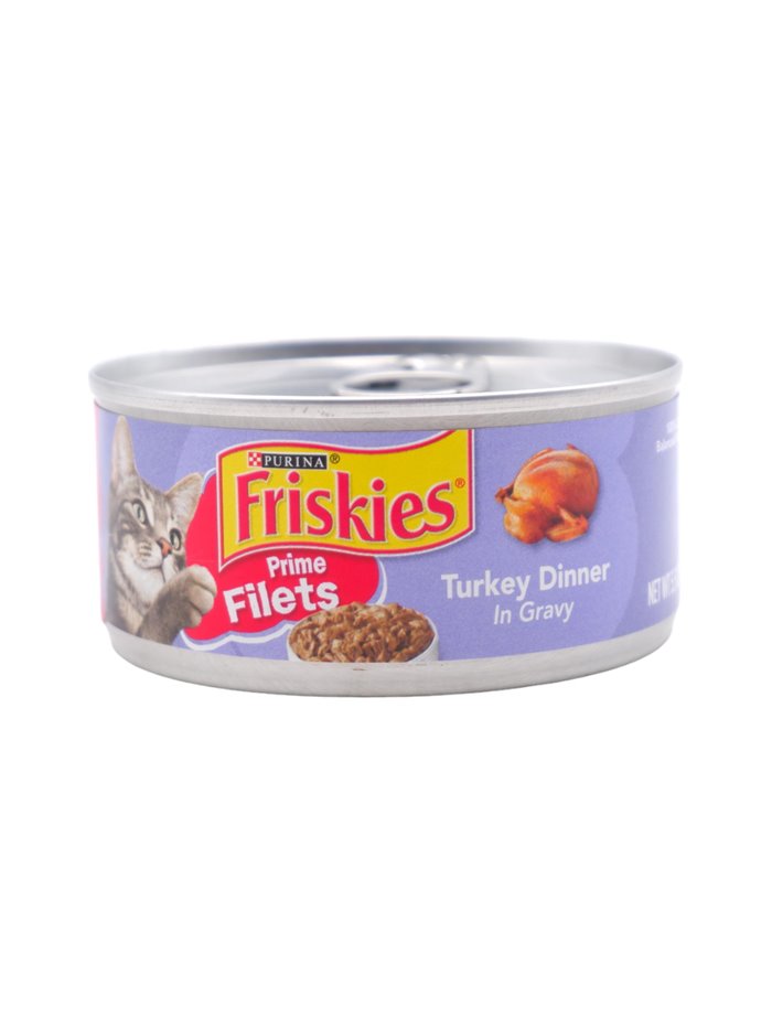 26759 - Friskies Cat Food Treasures Prime Filets  with Turkey In Gravy , 5 oz. - (24 Cans) - Box:  - Loc: E12
