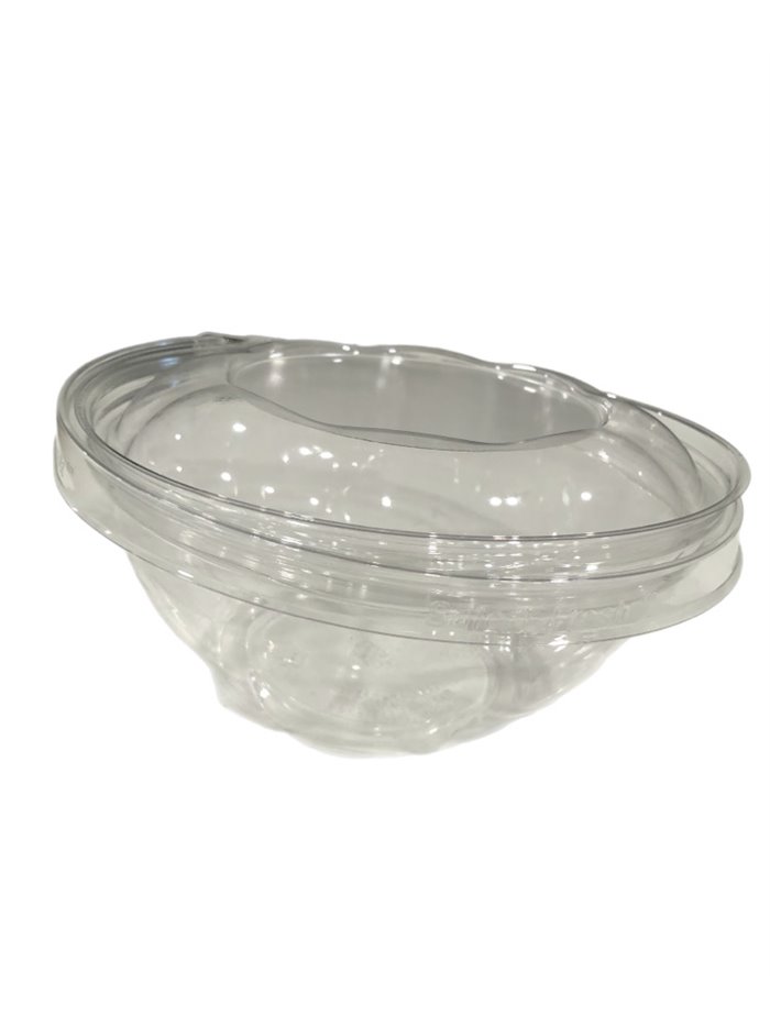 26769 - 24oz Tear Strip Clear Round Container -150PCS - Box:  - Loc: A10