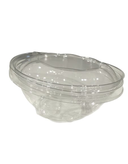 26769 - 24oz Tear Strip Clear Round Container -150PCS - Box:  - Loc: A10
