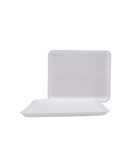 26833 - 4P White Foam Tray 6.75 x 9.25 x 1.31- 400ct - Box:  - Loc: 
