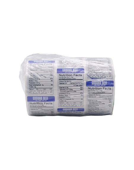 26993 - Label Ground Beef 80%Lean20%Fat 3pk - Box:  - Loc: 