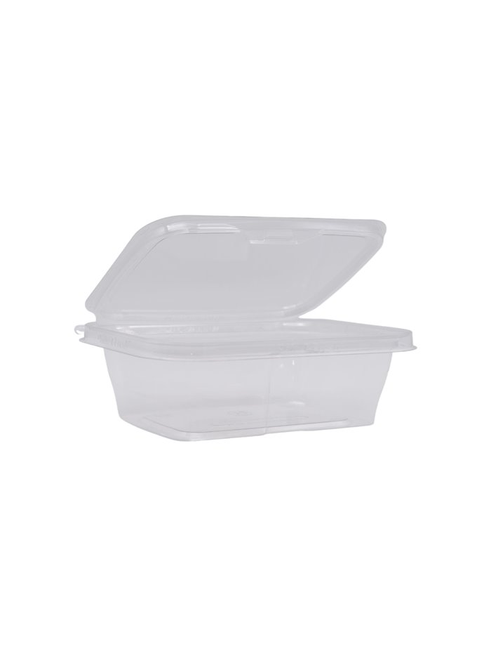 27015 - 24oz Tear Strip Clear Rectangular Container -200pcs - Box:  - Loc: 