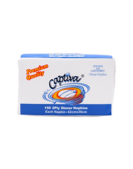 27022 - Dinner Napkins, 2 Ply - 20 Packs - Box:  - Loc: A11