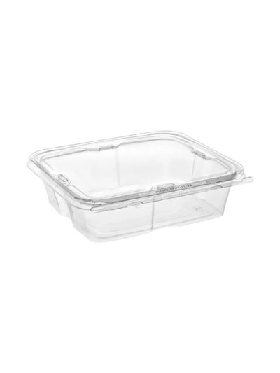 27033 - 8oz Tear Strip Clear Rectangular Container -240ct - Box:  - Loc: A10