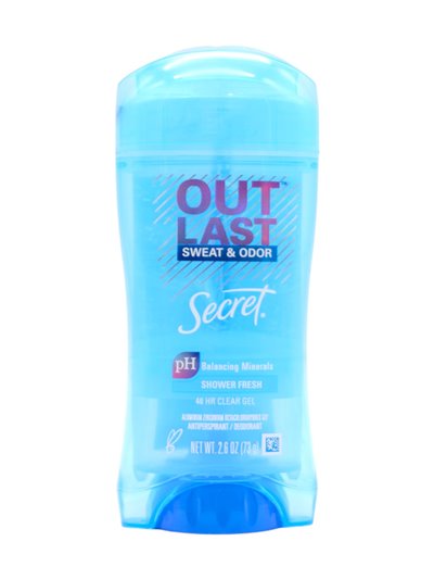 27064 - Secret  Clear Gel Shower Powder - 2.6oz - Box:  - Loc: K7