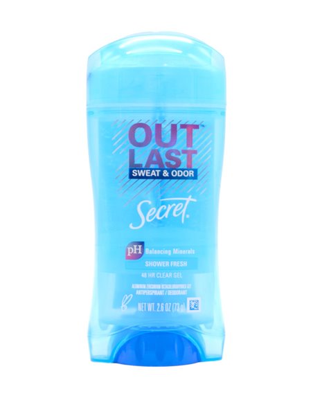 27064 - Secret  Clear Gel Shower Powder - 2.6oz - Box:  - Loc: K7