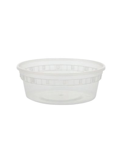 27218 - Plastic Deli Soup Containers Botton 8 oz. - 480ct - Box:  - Loc: R7