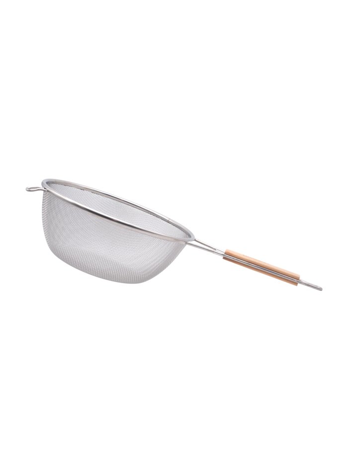 27240 - Strainer With Wooden Handle 9.75". 72 PCS - Box:  - Loc: J7