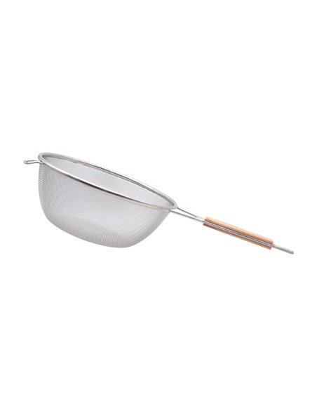 27240 - Strainer With Wooden Handle 9.75". 72 PCS - Box:  - Loc: J7