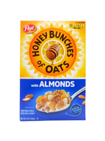 27364 - Post Honey Bunches Of Oats, W/ Almonds - 12 oz. (Case of 12) - Box:  - Loc: E4